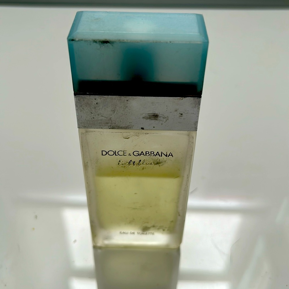 1.6 fluid oz bottle 60% full. Dolce Gabbana Light Blue eau de toilette